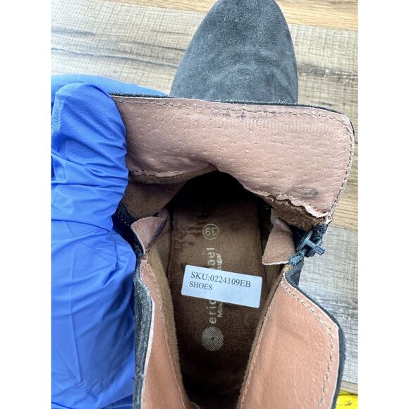 Eric Michael Hayley Women's Smooth Leather Ankle Boots Green Size 39|8 - Picture 3 of 7